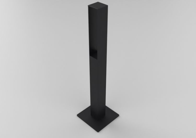 Accesorios 3D - Bolardo de acero - Nola - Blenda - ACCA...
