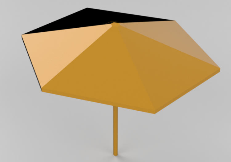 Accessoires 3D - Parasol en acier - Nola - Four Season -...