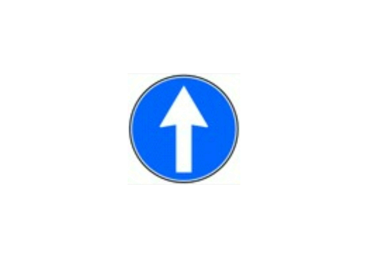 Signs - Mandatory direction right - ACCA software Signs - Mandatory direction right - ACCA software