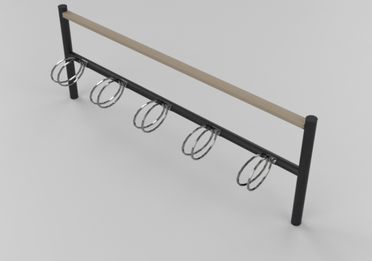 Acessórios 3D - Suporte de bicicleta 5 lugares - Nola -...
