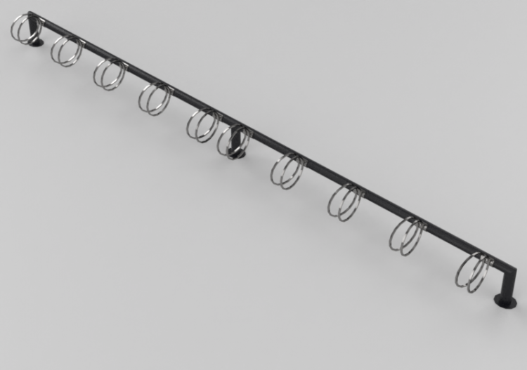 Accesorios 3D - Portabicicletas de piso 10 lugares - Nola -...