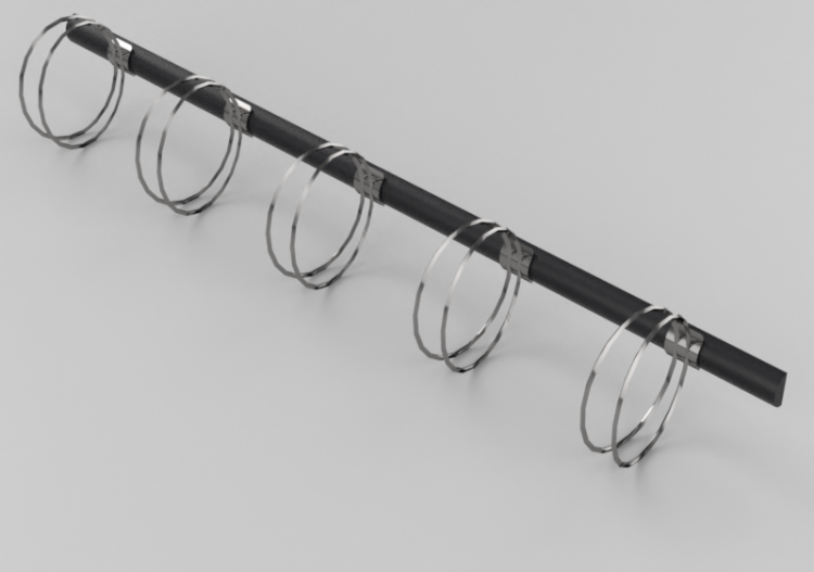 Acessórios 3D - Suporte de bicicleta para parede 5 lugares...