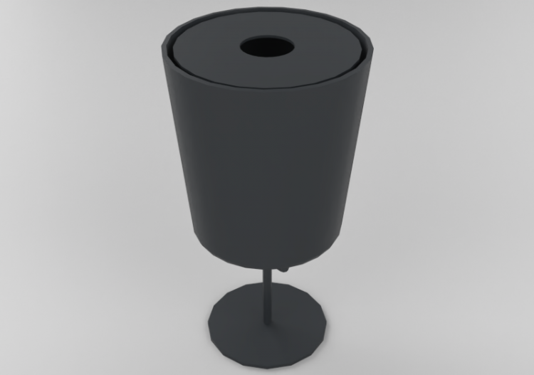 Accessoires 3D - Poubelle publique - Nola - Hinken - ACCA...