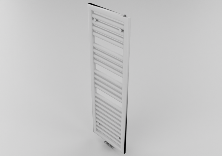 Radiator and fan coil units 3D - Steel heated towel rail -...