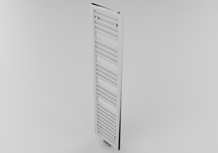 Radiator and fan coil units 3D - Steel heated towel rail -...