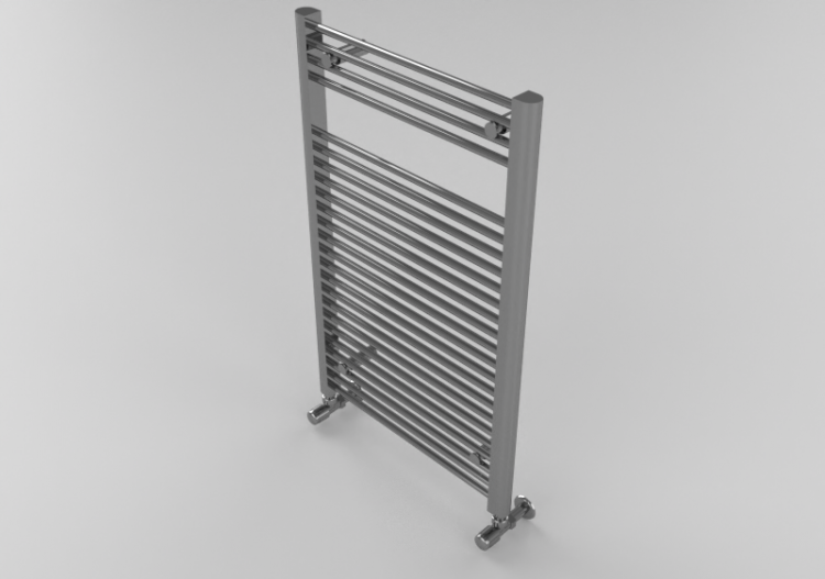 Radiator and fan coil units 3D - Steel heated towel rail -...
