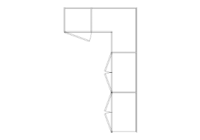 Arm&aacute;rios DWG - Arm&aacute;rio batentes de canto dir 11