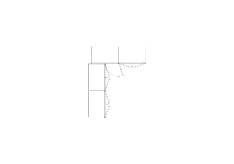 Armarios DWG - Armario batientes angular Izda 01 - ACCA... Armarios DWG - Armario batientes angular Izda 01 - ACCA...