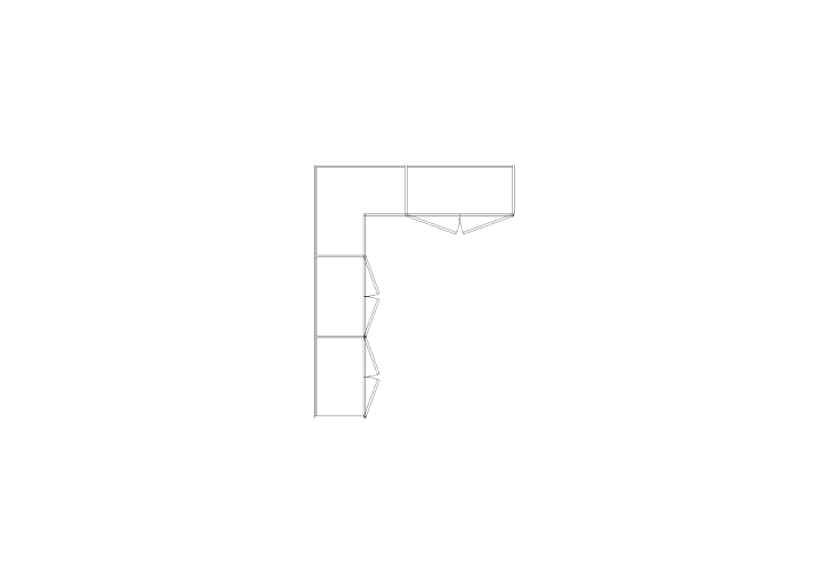 Armarios DWG - Armario batientes angular Izda 13 - ACCA... Armarios DWG - Armario batientes angular Izda 13 - ACCA...