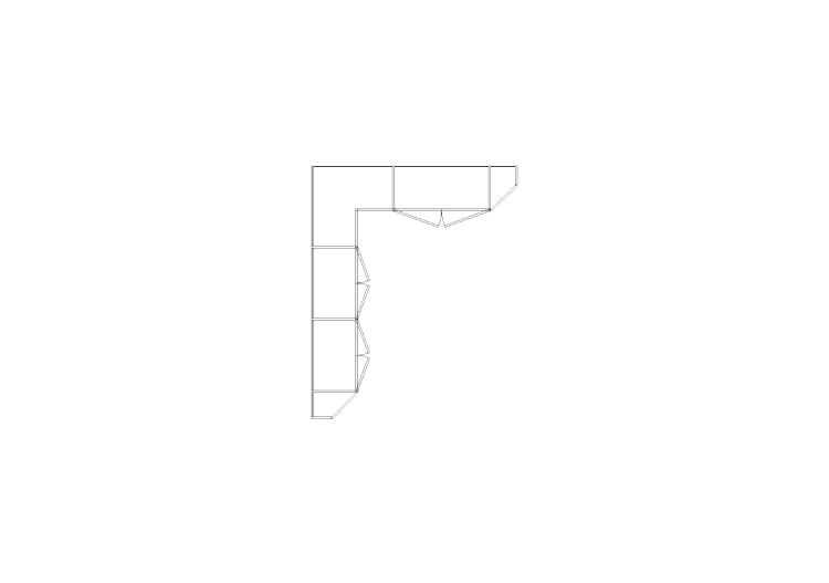 Armarios DWG - Armario batientes angular Izda 18 - ACCA... Armarios DWG - Armario batientes angular Izda 18 - ACCA...