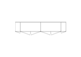 Wardrobes DWG - 6 Door Hinged Wardrobe 04