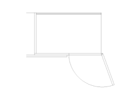 Armoires DWG - Armoire un seul battant 12