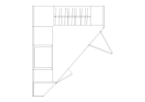 Wardrobes DWG - Cabinet composition 10