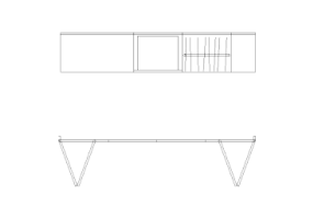 Armoires DWG - Composition Cabine 14