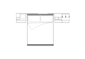 Arm&aacute;rios DWG - Quarto composi&ccedil;&atilde;o tipo 2 05