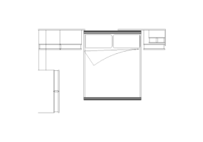 Armoires DWG - Chambre composition type 2 07