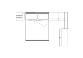 Wardrobes DWG - Type 2 Bedroom composition 08