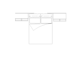 DWG Schränke - Schlafzimmer Kombination Typ 3 04