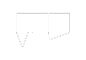 Wardrobes DWG - Bookshelf Composition 03