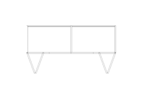 Wardrobes DWG - Bookshelf Composition 13