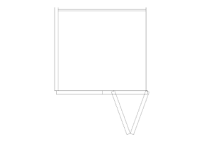 Arm&aacute;rios DWG - Estante individual 02