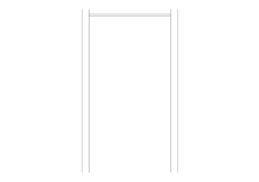 Wardrobes DWG - Single Book shelf 10