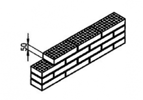 Mattone laterizio semipieno (250*120*50)