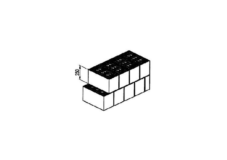 Light-weight clay hollow bricks (350*165*250) - ACCA...