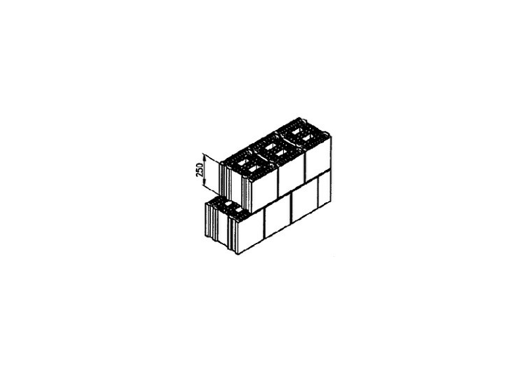 Blocco laterizio semipieno (300*245*250) - MS 232 - ACCA...