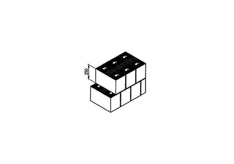 Ziegelblock halbvoll (400*190*250) - ACCA software