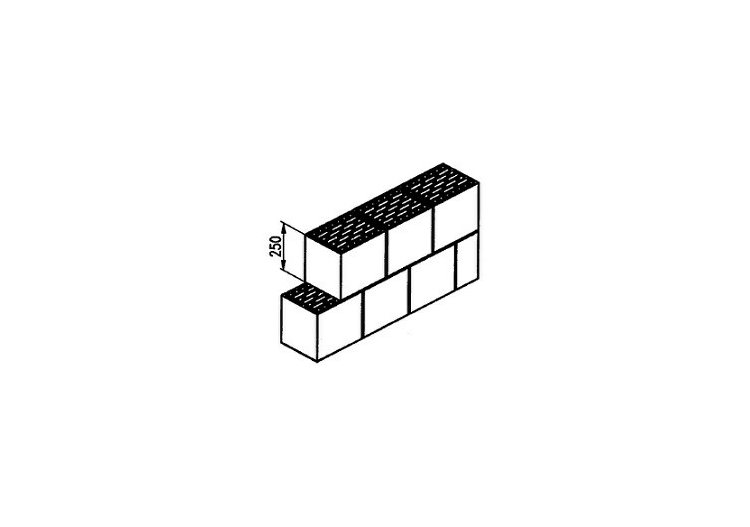 Hollow clay block (250*200*250) - ACCA software
