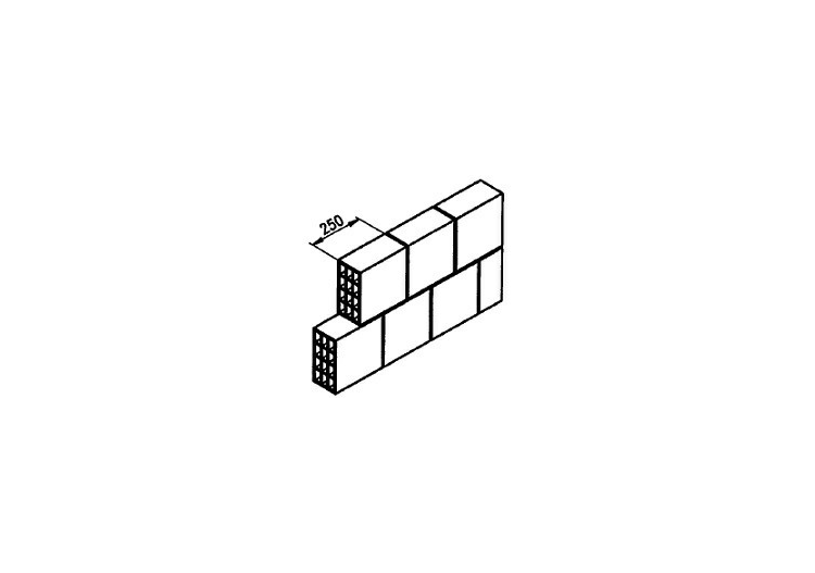 Hollow clay brick (250*120*250) - ACCA software