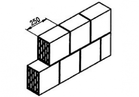 Hollow clay brick (250*150*250)