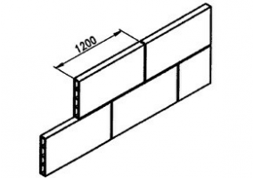 Flat brick blocks (250*40*1200)
