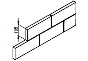 Solid light-weight concrete block (488*45*195) - MS 40