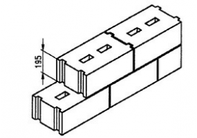 Solid light-weight concrete block (500*295*195) - MS 191