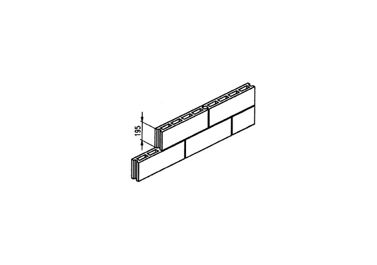 Bloco semimaciço concreto leve (490*75*195) - MS 102 - ACCA...