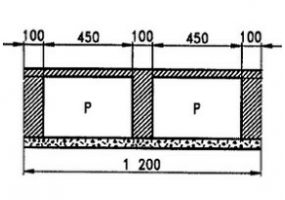 Polystyrene blocks floor slab