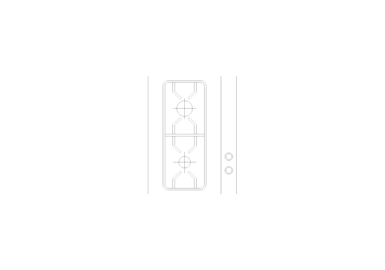 Cozinhas DWG - Fogão 002 - ACCA software Cozinhas DWG - Fogão 002 - ACCA software