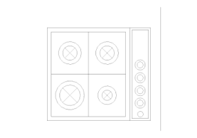 Cuisines DWG - Plans de cuisson 003