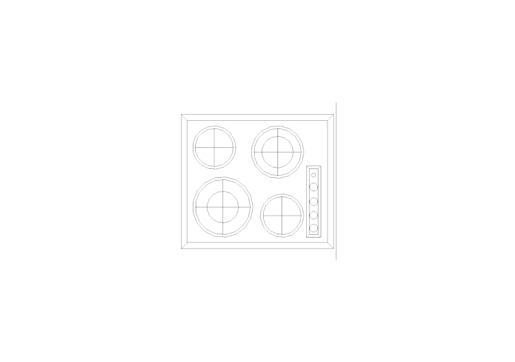 Cuisines DWG - Plans de cuisson 004 - ACCA software Cuisines DWG - Plans de cuisson 004 - ACCA software