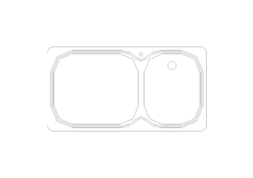 Kitchens DWG - Wash Basin p50xl95 09