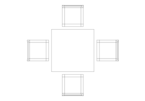 Cozinhas DWG - Mesa completa 01