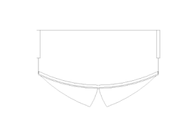 Muebles DWG - Columna curva 01