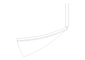 M&oacute;veis DWG - Coluna Curva 06