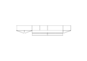Móveis DWG - Composição gavetas 36