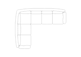 Muebles DWG - Sof&aacute; tipo 5 08