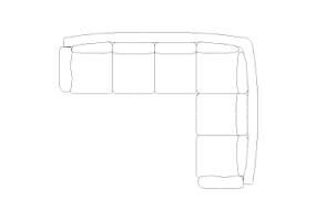 Muebles DWG - Sof&aacute; tipo 5 09