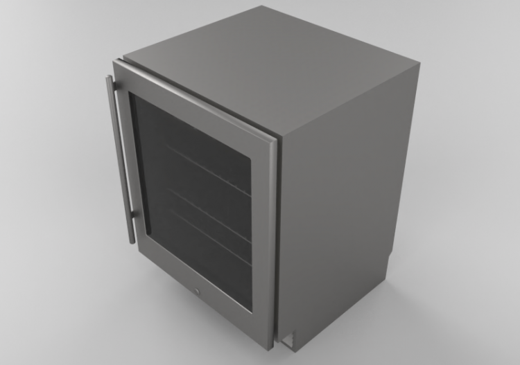 Eletrodomésticos 3D - Expositor refrigerado de bebidas -...