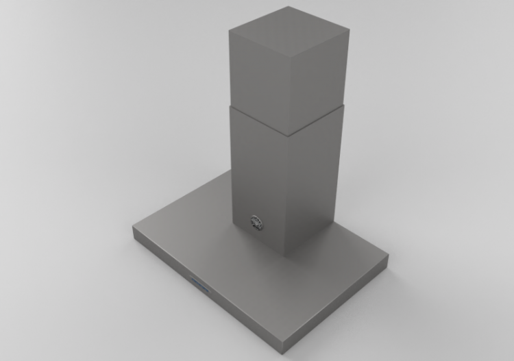 Electroménagers 3D - Hotte murale en acier - Bertazzoni -...